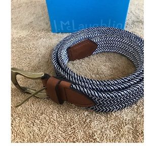 J. McLaughlin navy/white belt